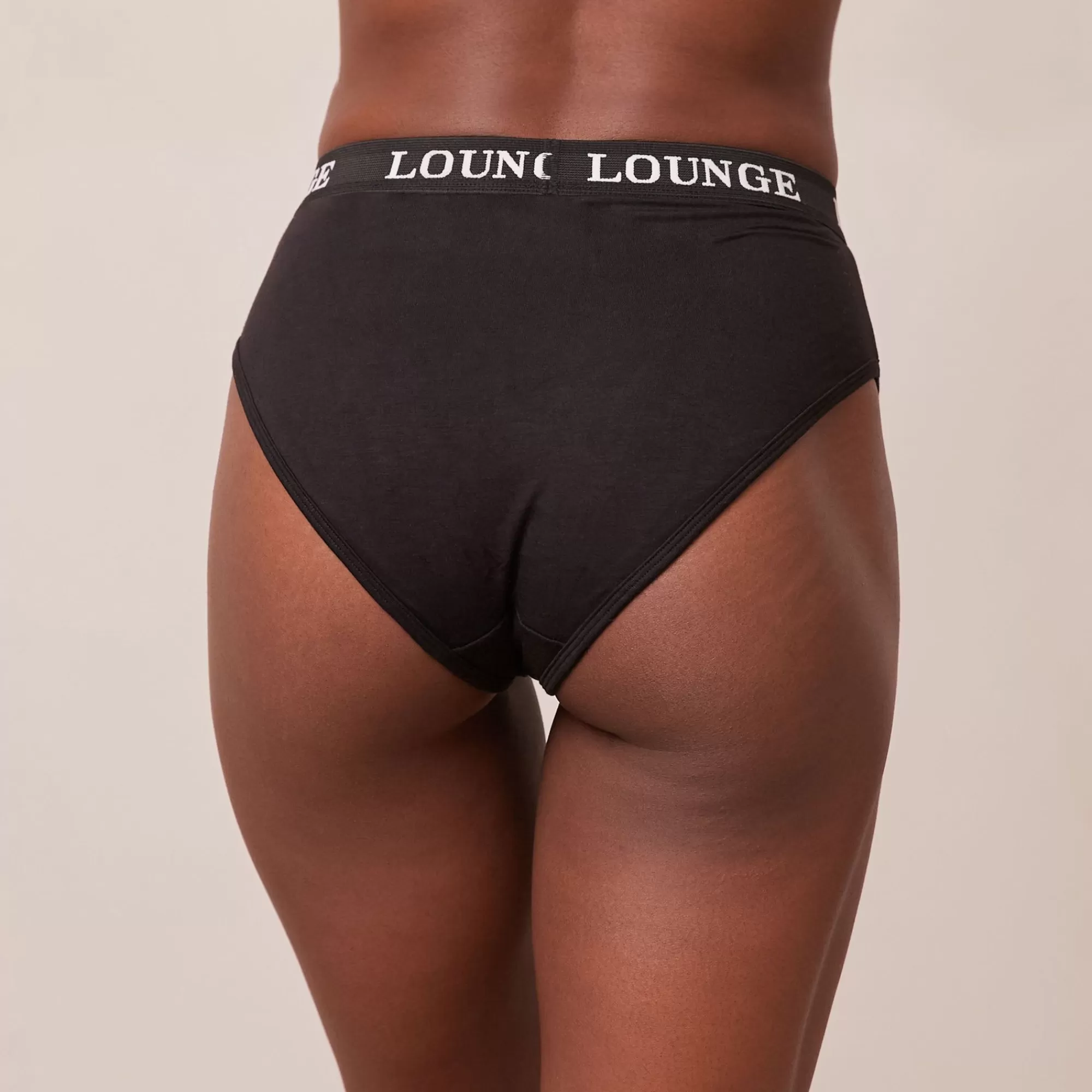 Lounge Underwear Bamboo Basic Culotte Noir New