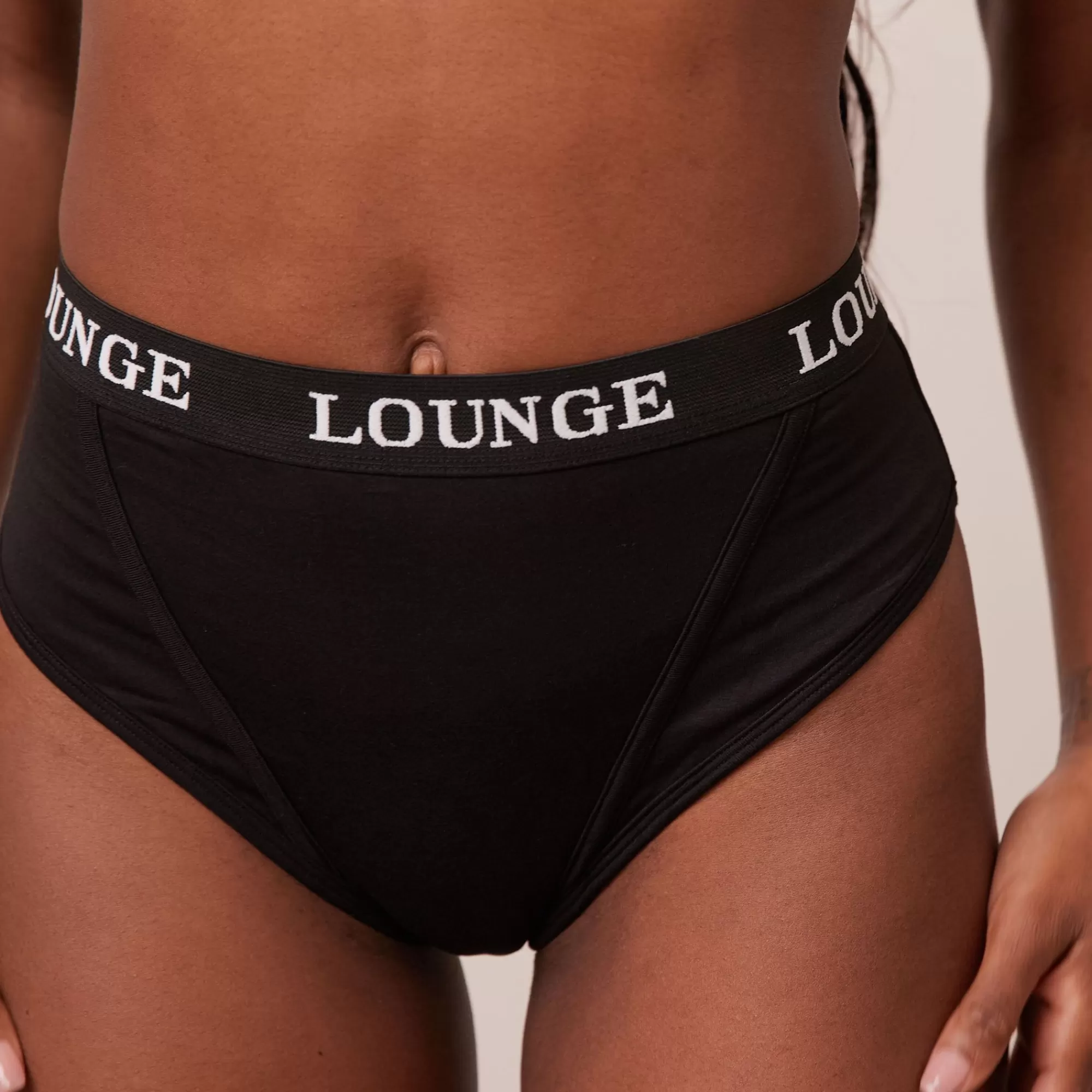 Lounge Underwear Bamboo Basic Culotte Noir New