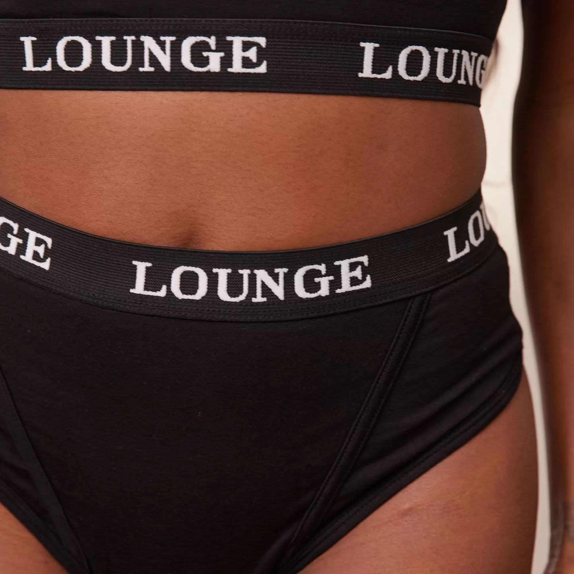 Lounge Underwear Bamboo Basic String Noir Discount