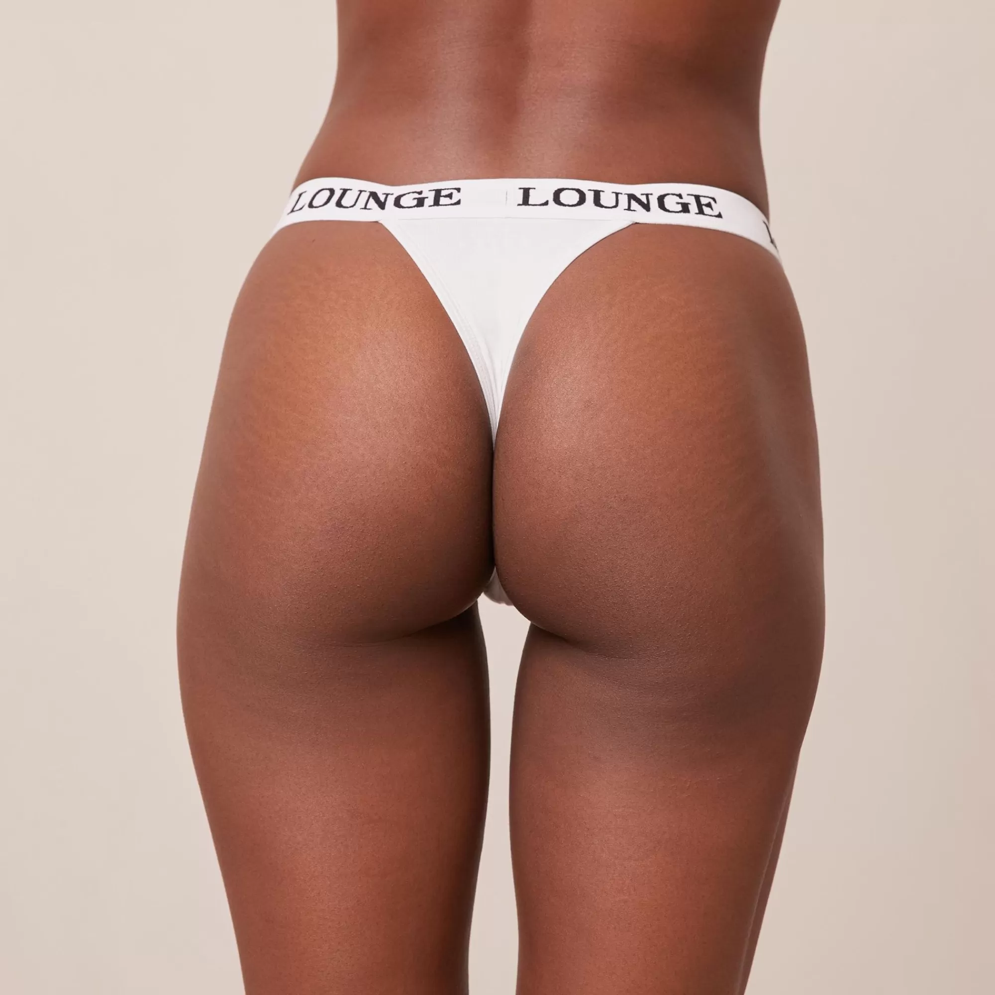 Lounge Underwear Bamboo Triangle String Tout Blanc Online