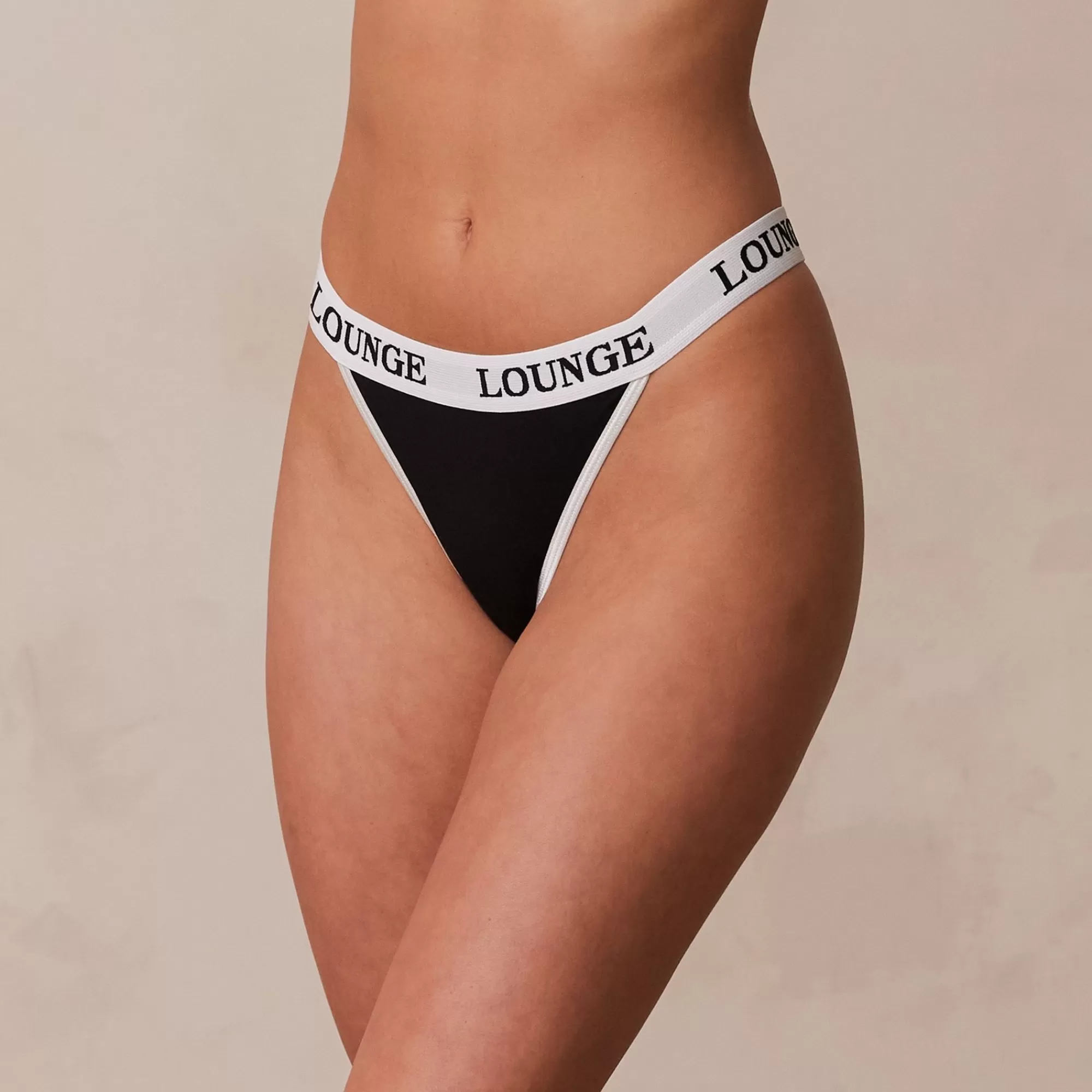 Lounge Underwear Bamboo Triangle String Noir Best Sale