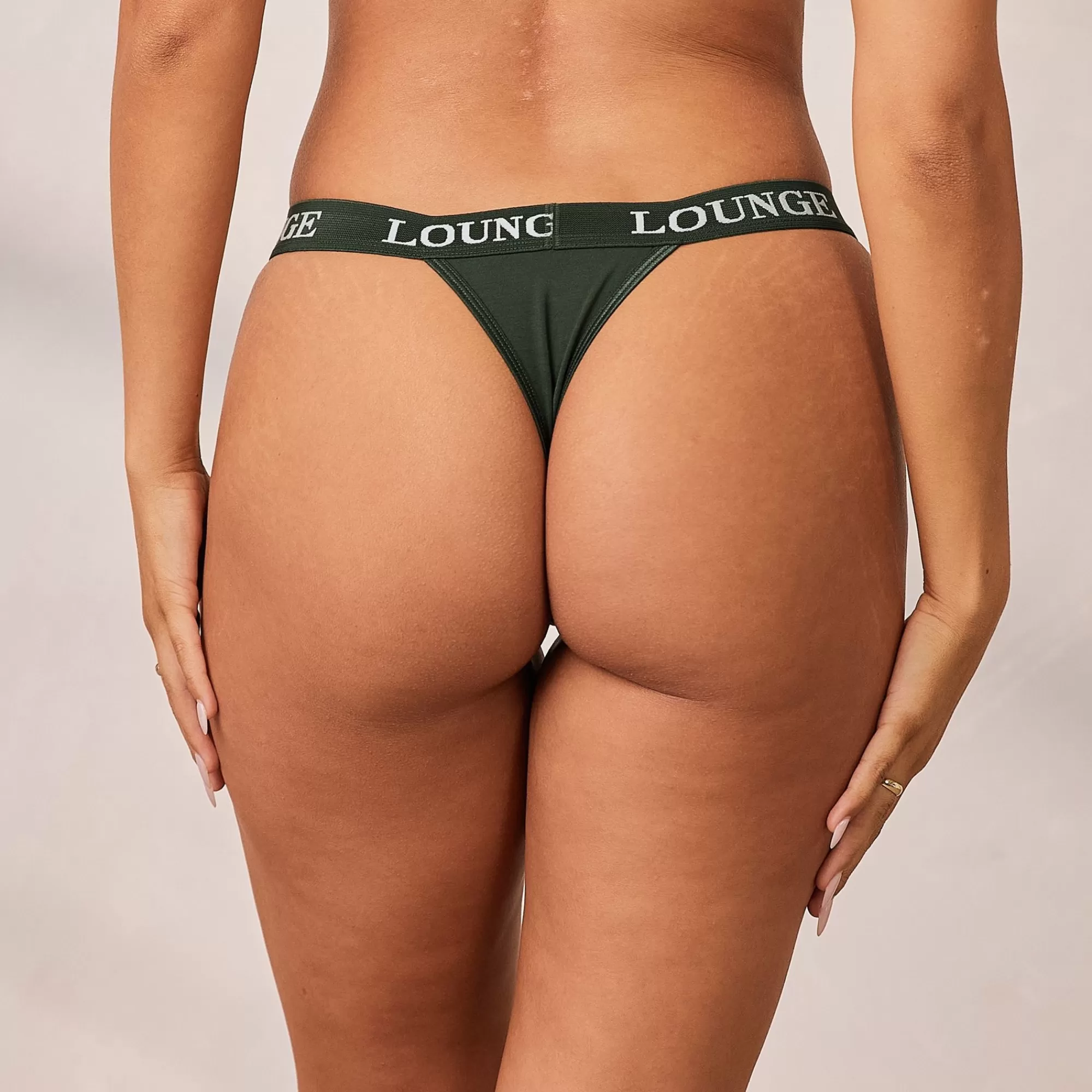 Lounge Underwear Bamboo Triangle String Vert Sapin Discount