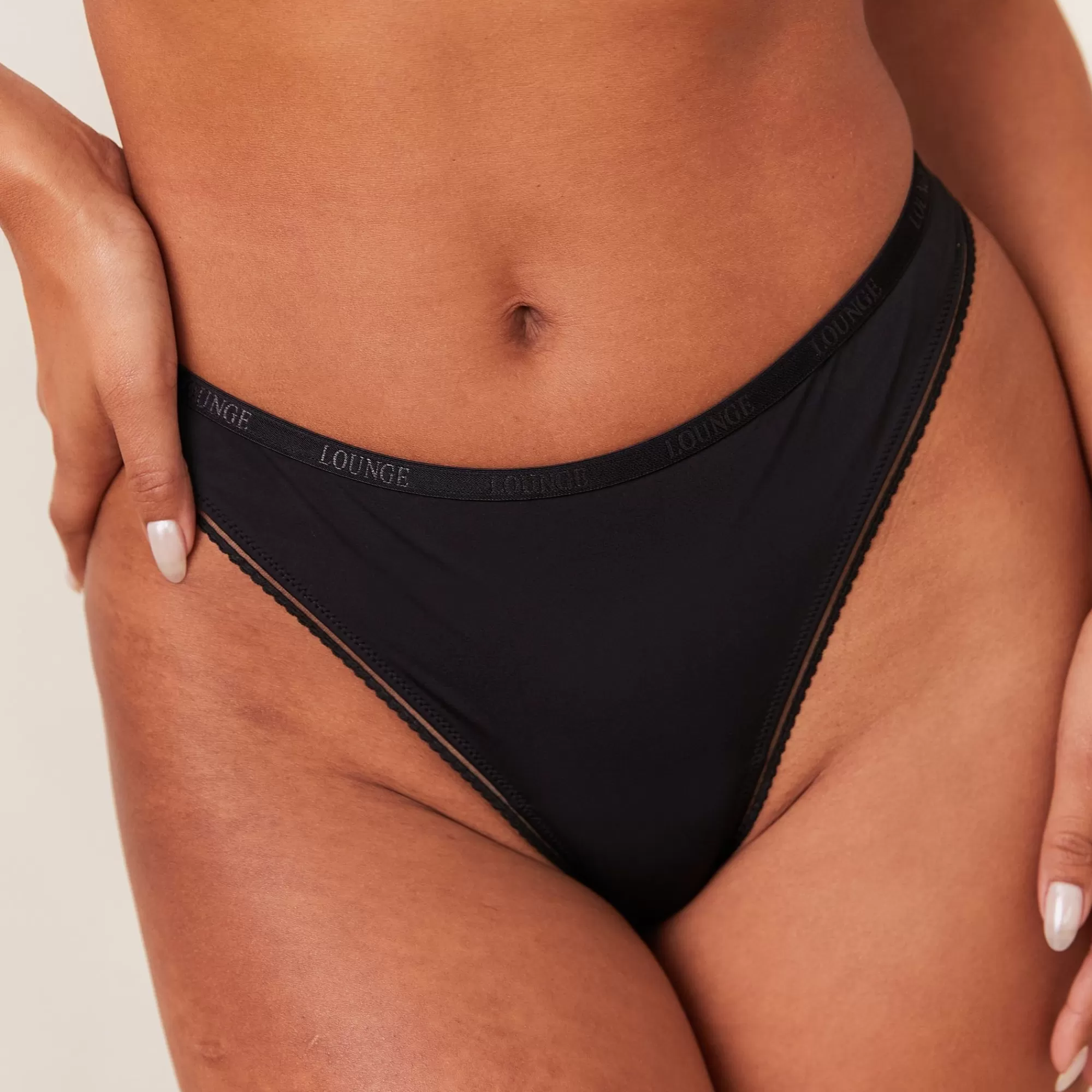 Lounge Underwear Comfort String Noir Discount