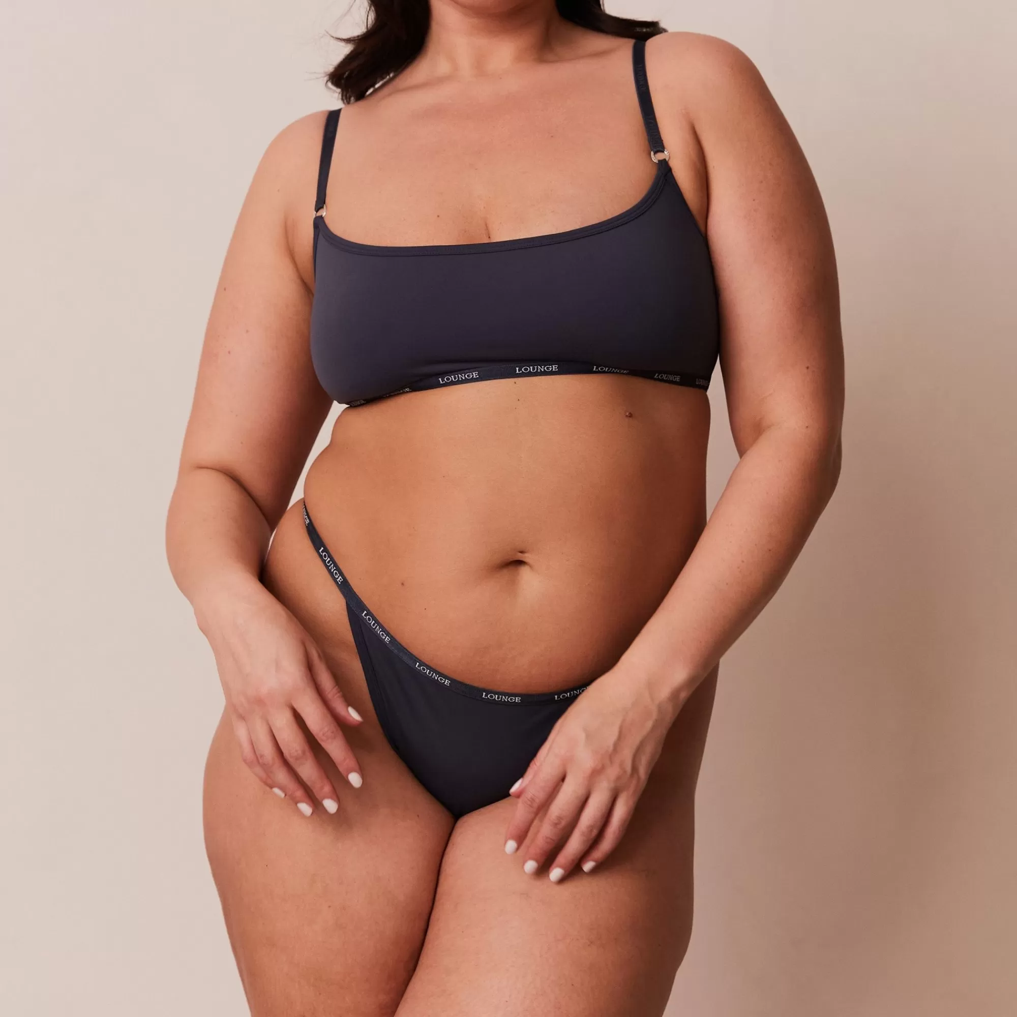 Lounge Underwear Essential Brassiere Bleu Charbon Shop