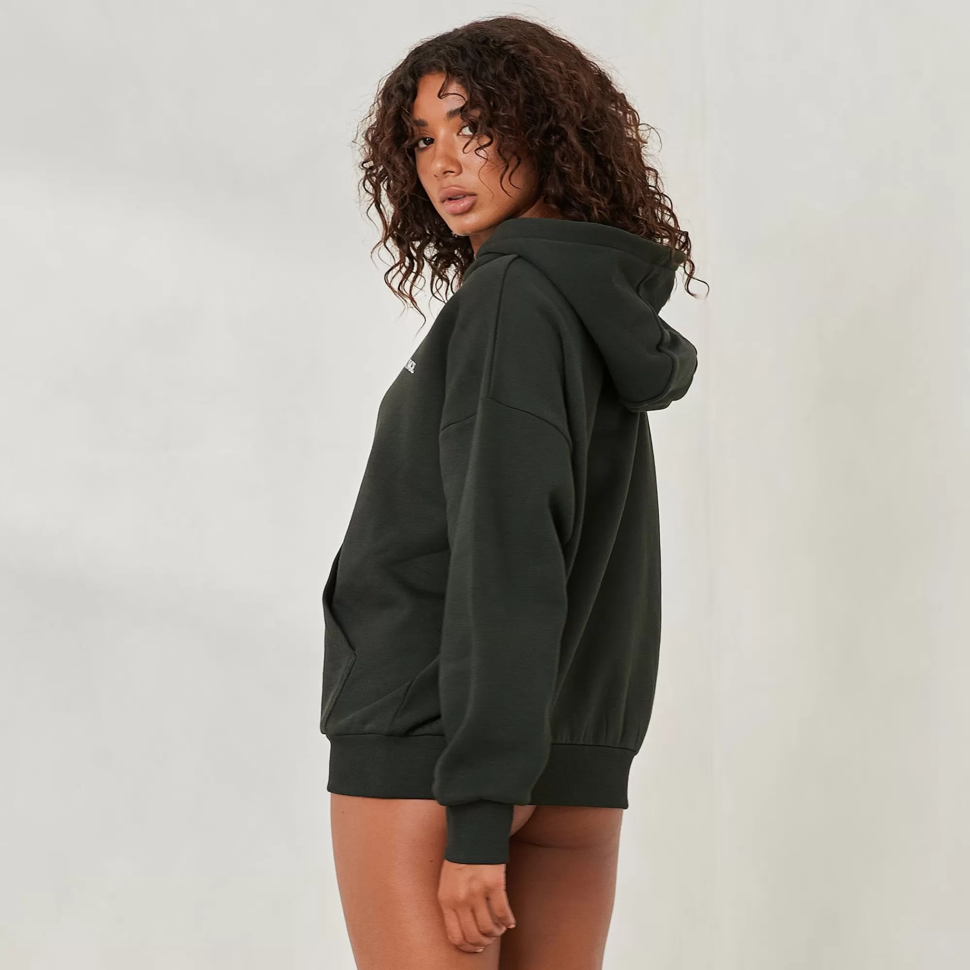 Lounge Underwear Essential Sweat A Capuche Oversize Vert Sapin Best