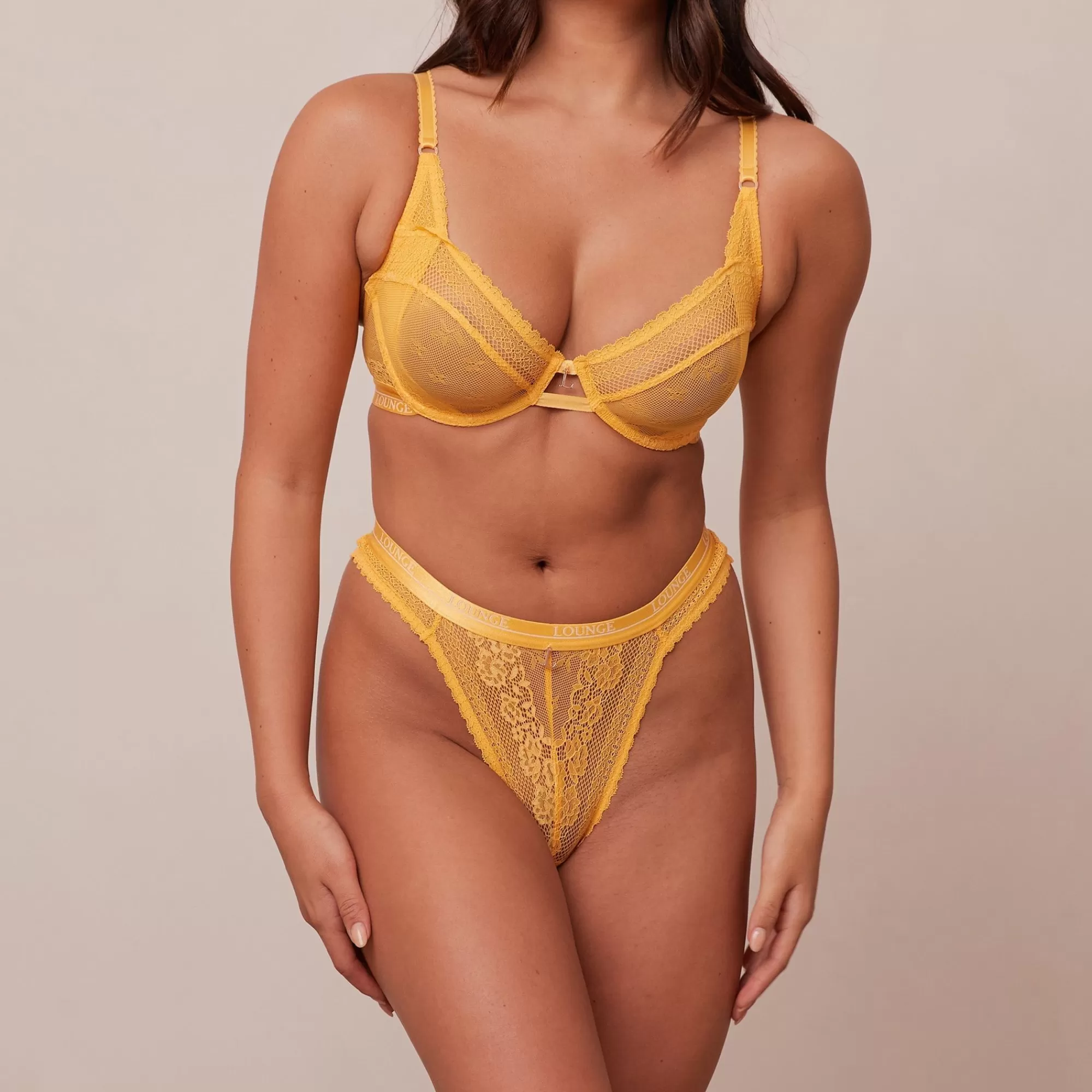 Lounge Underwear Liberty Balcony Soutien-Gorge Jaune Moutarde Fashion