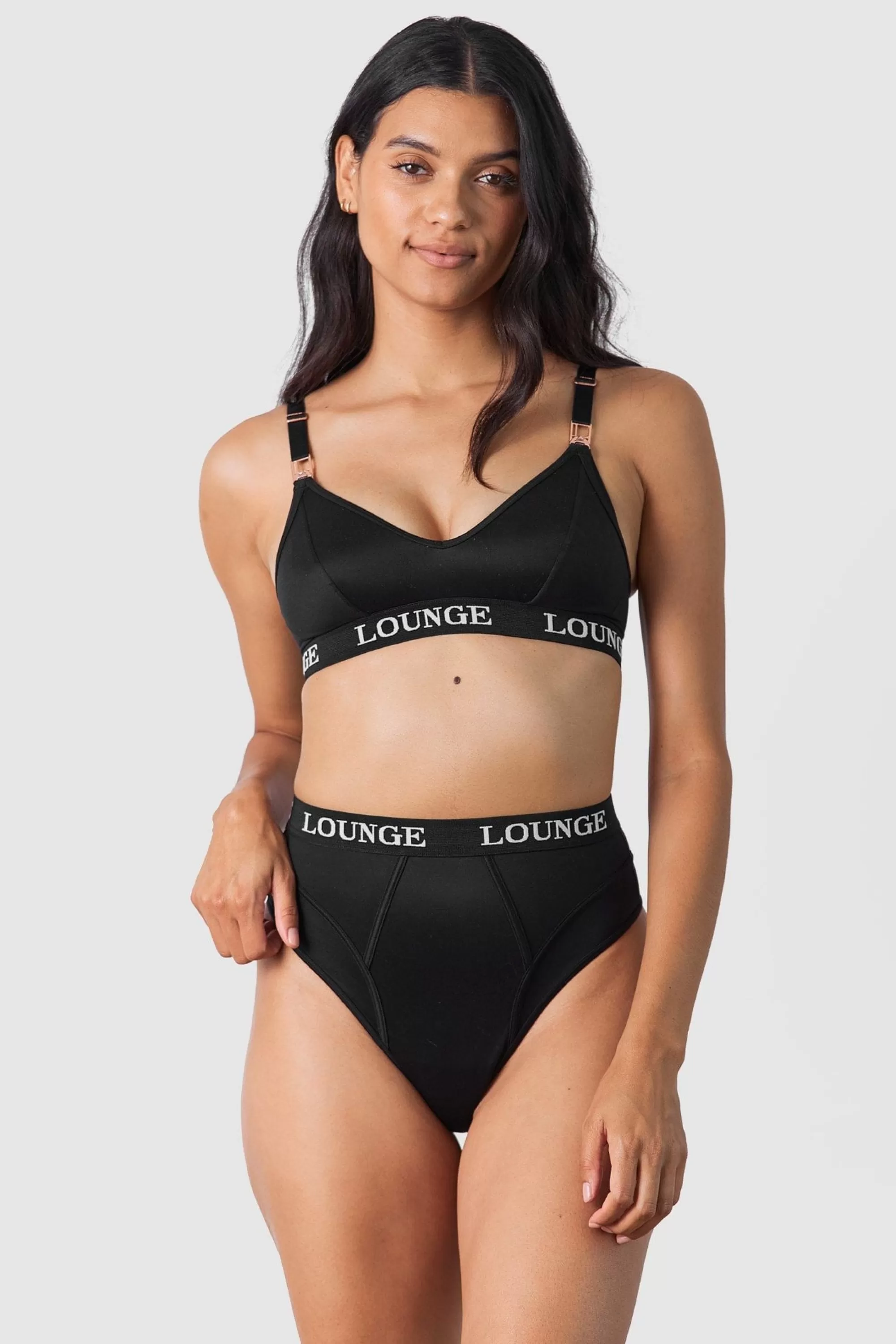 Lounge Underwear Nurture Soutien-Gorge D'Allaitement Noir Outlet