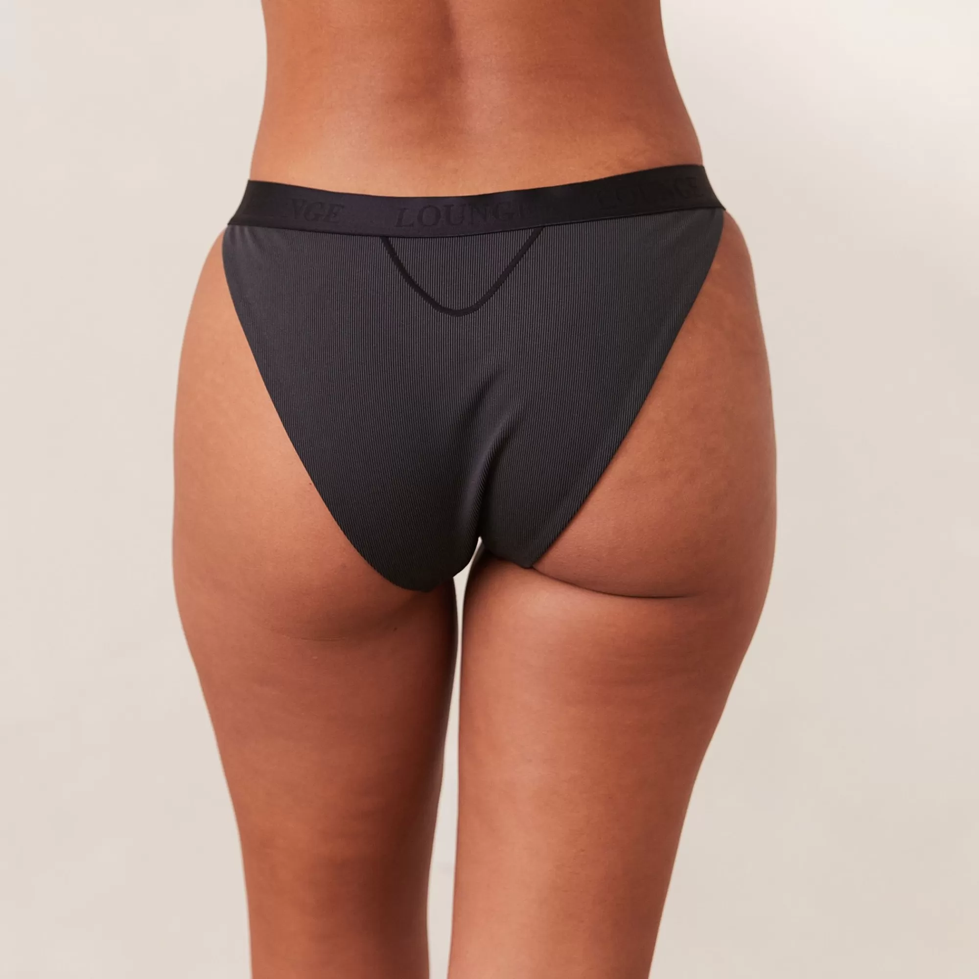 Lounge Underwear Ribbed Mindful Culotte Noir Store