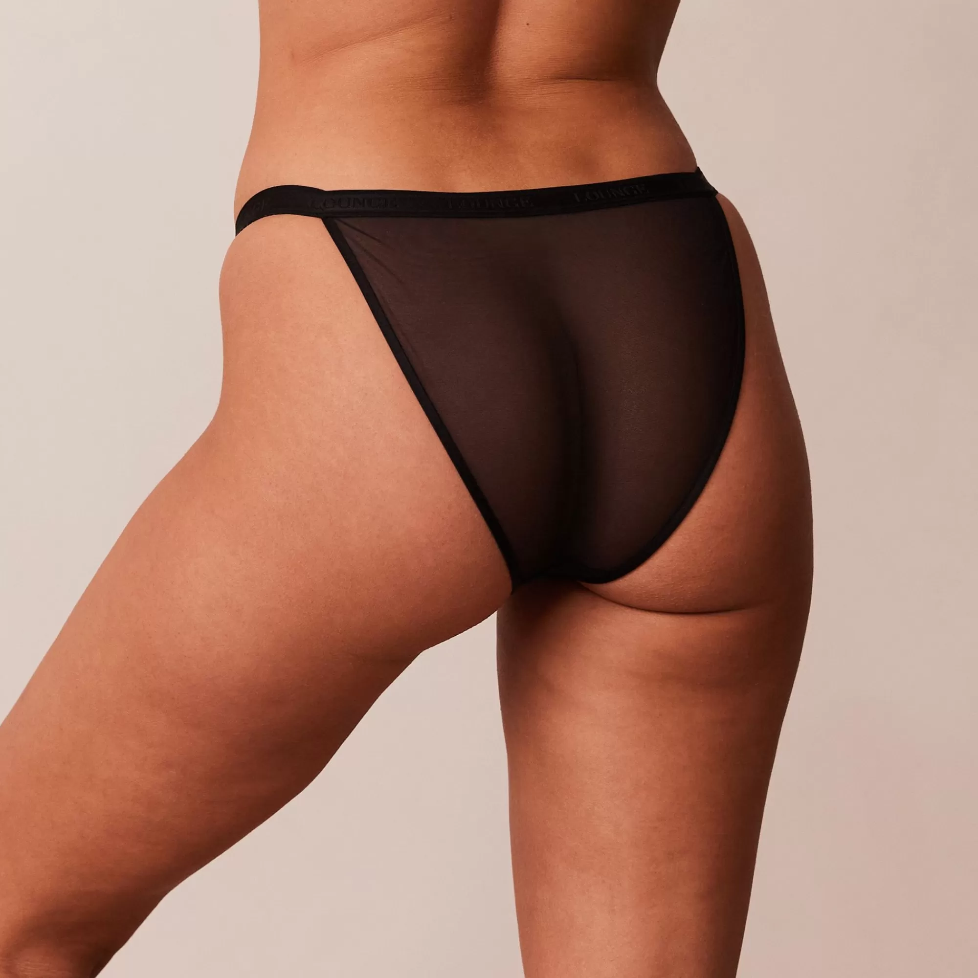 Lounge Underwear Smooth Mesh Culotte Noir Clearance