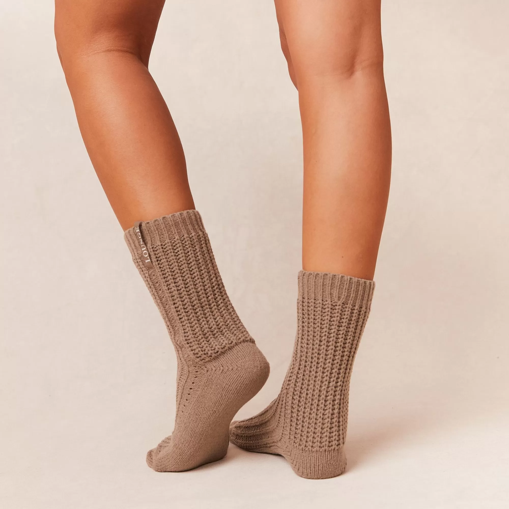 Lounge Underwear Snooze Chaussettes Tricotees Nude Shop