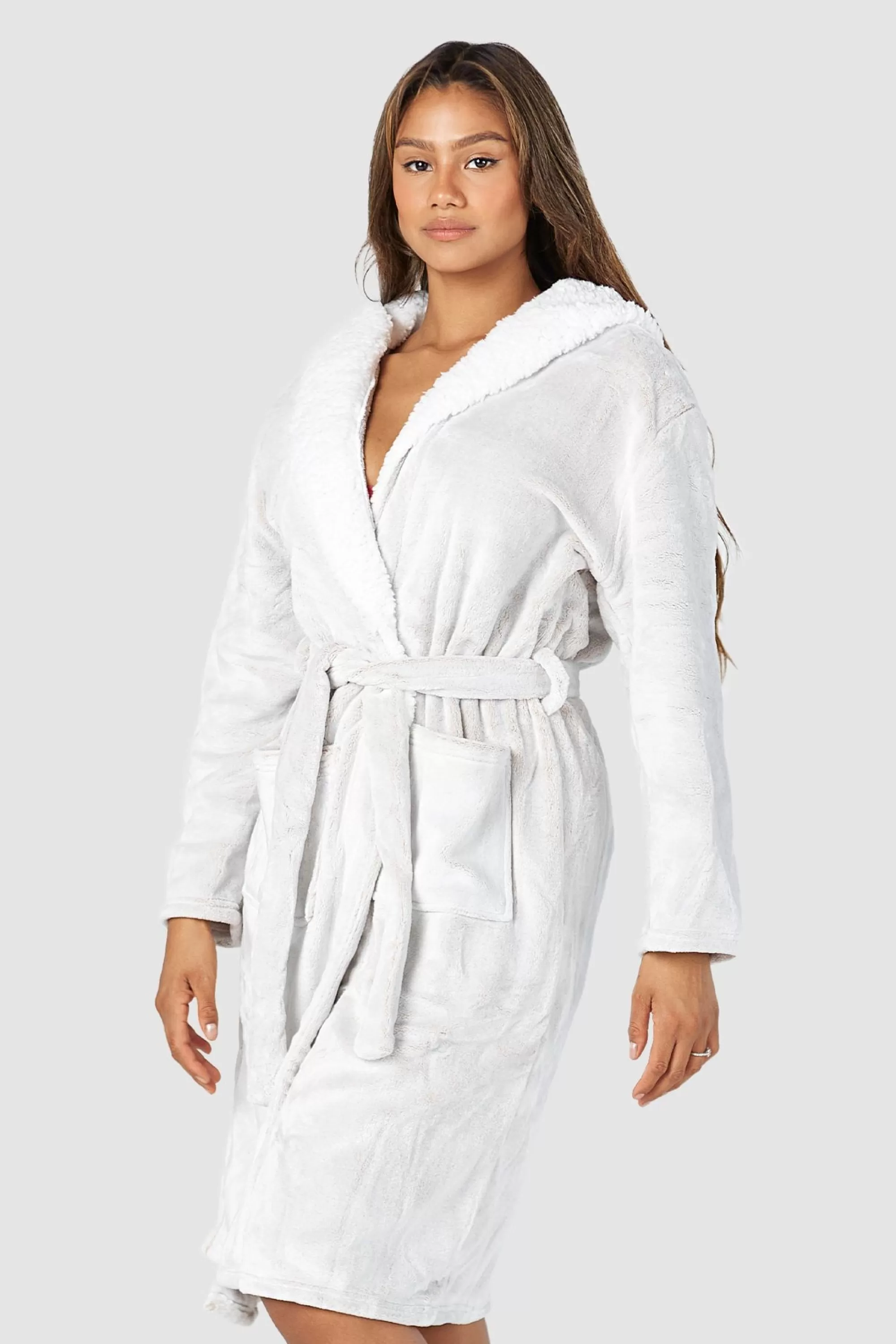 Lounge Underwear So Soft Luxury Robe De Chambre Beige Cheap